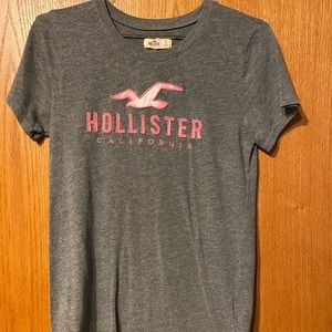 Hollister Gray Logo Tee